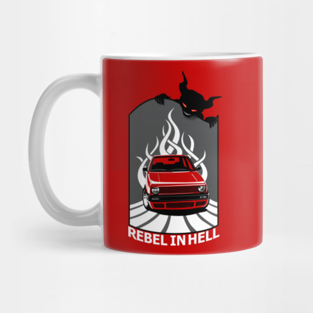 Rebell in Hell - VW Mk (white Font)